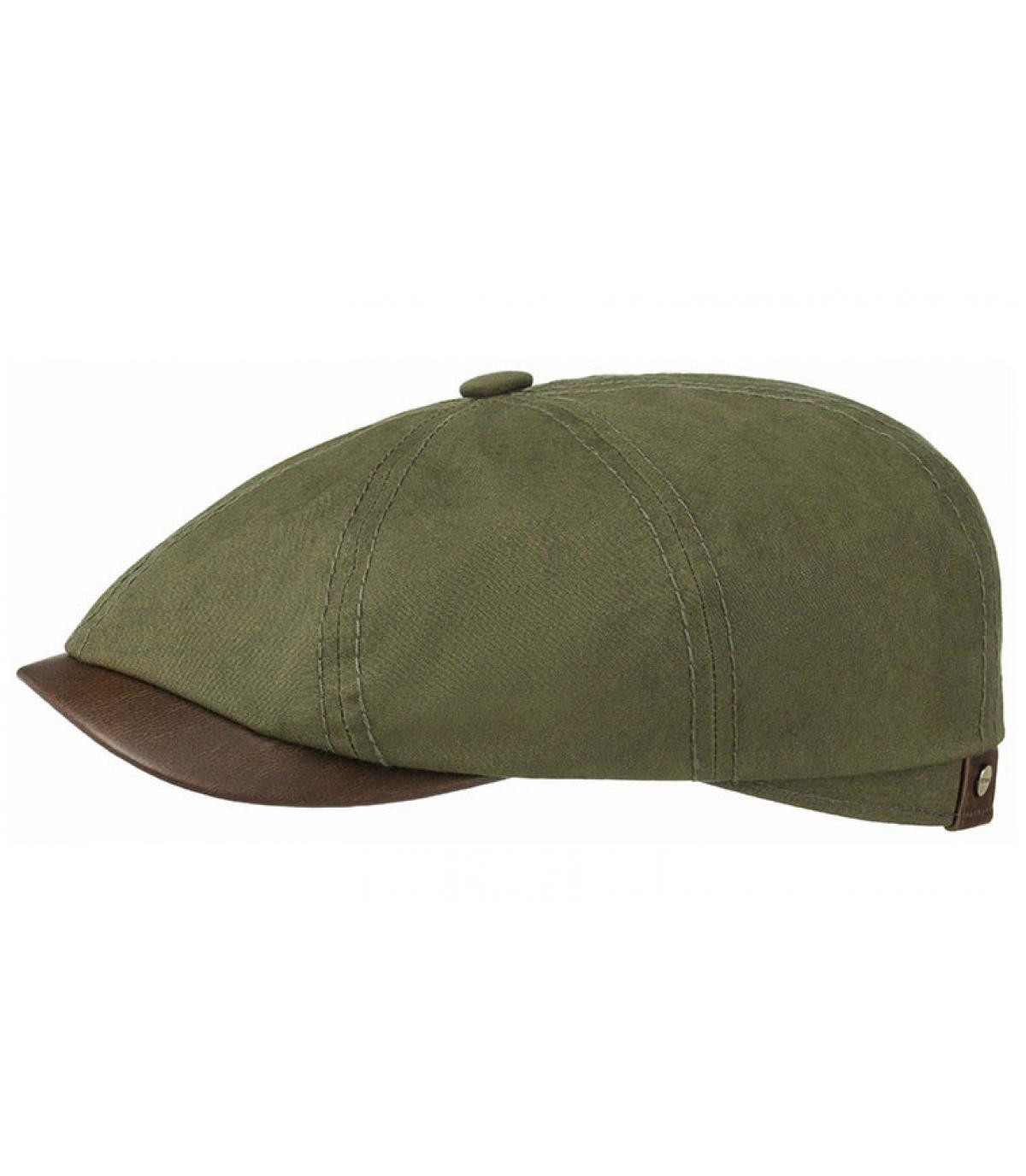 Hatteras waxed coton leather olive Stetson